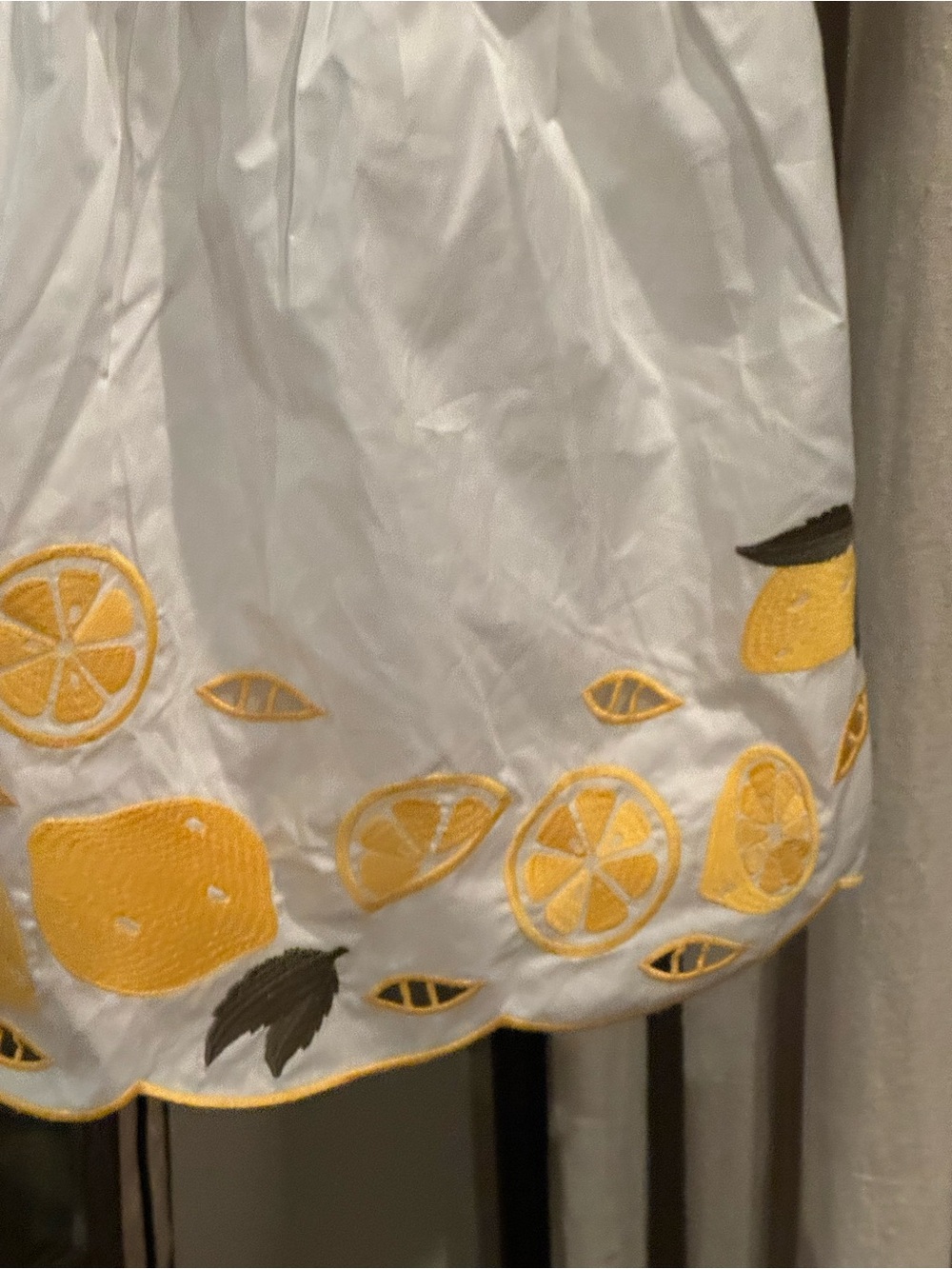 Anthropologie COREY LYNN CALTER Lemon Print Embroidered Destiny Dress NWOT - Picture 11 of 16